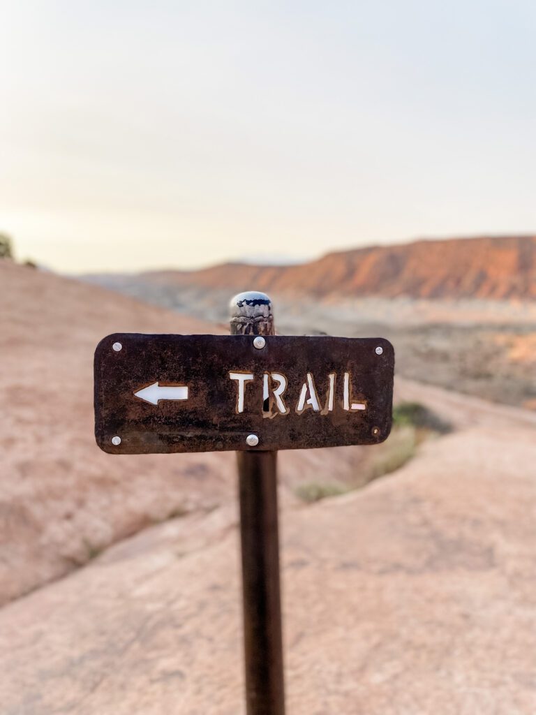 Hiking Packing List Trail Sign