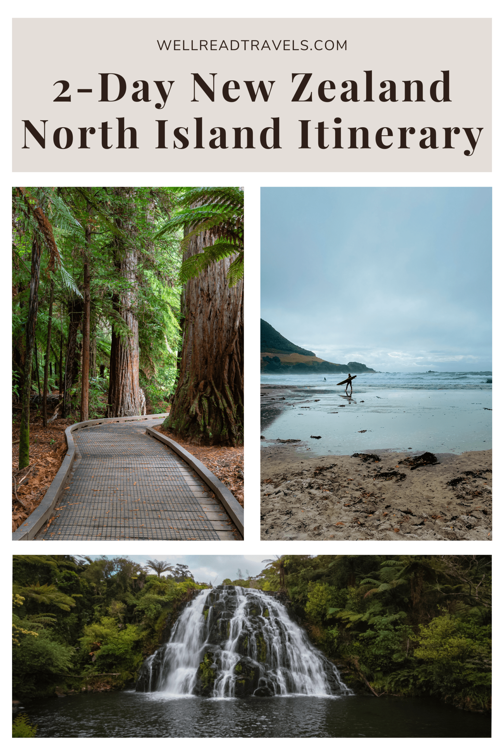 New Zealand North Island Itinerary Pin