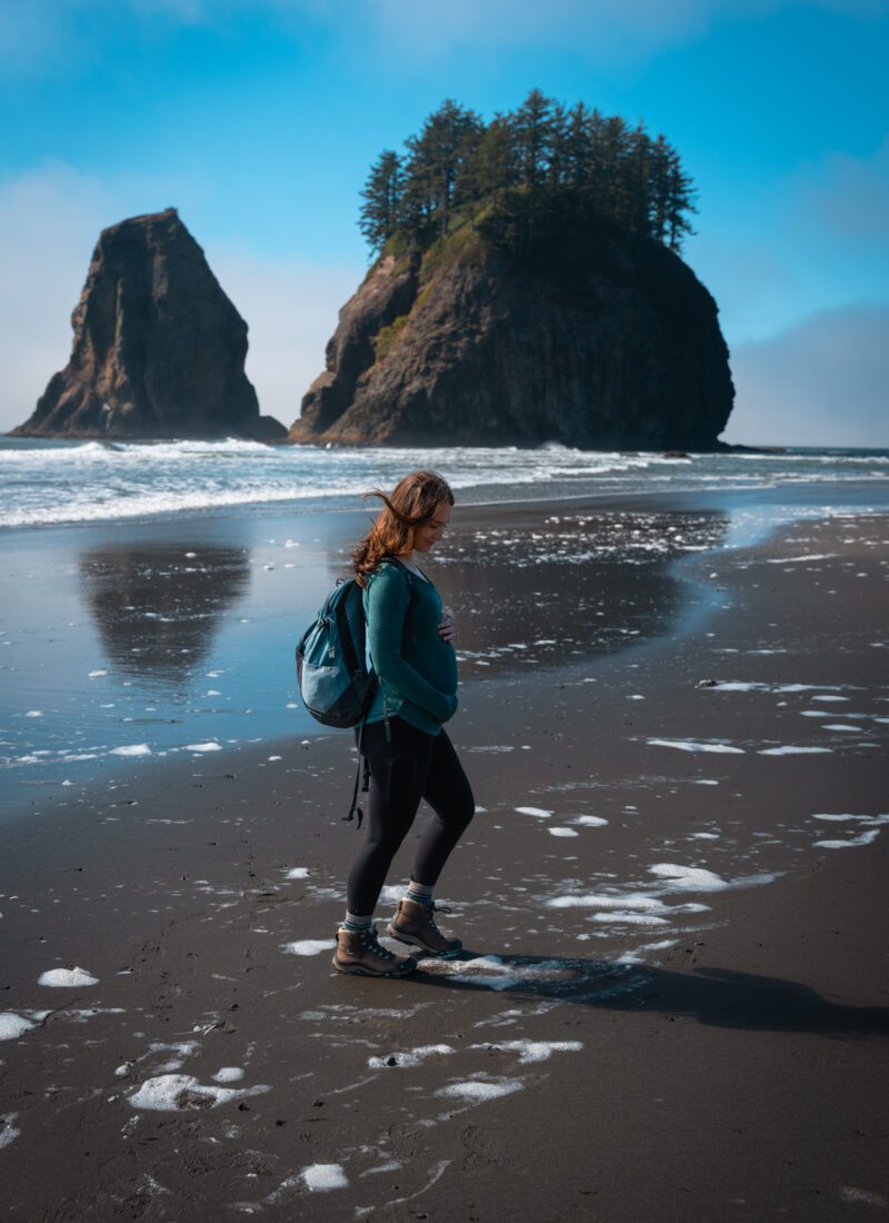 Hiking While Pregnant at Olympic National Park