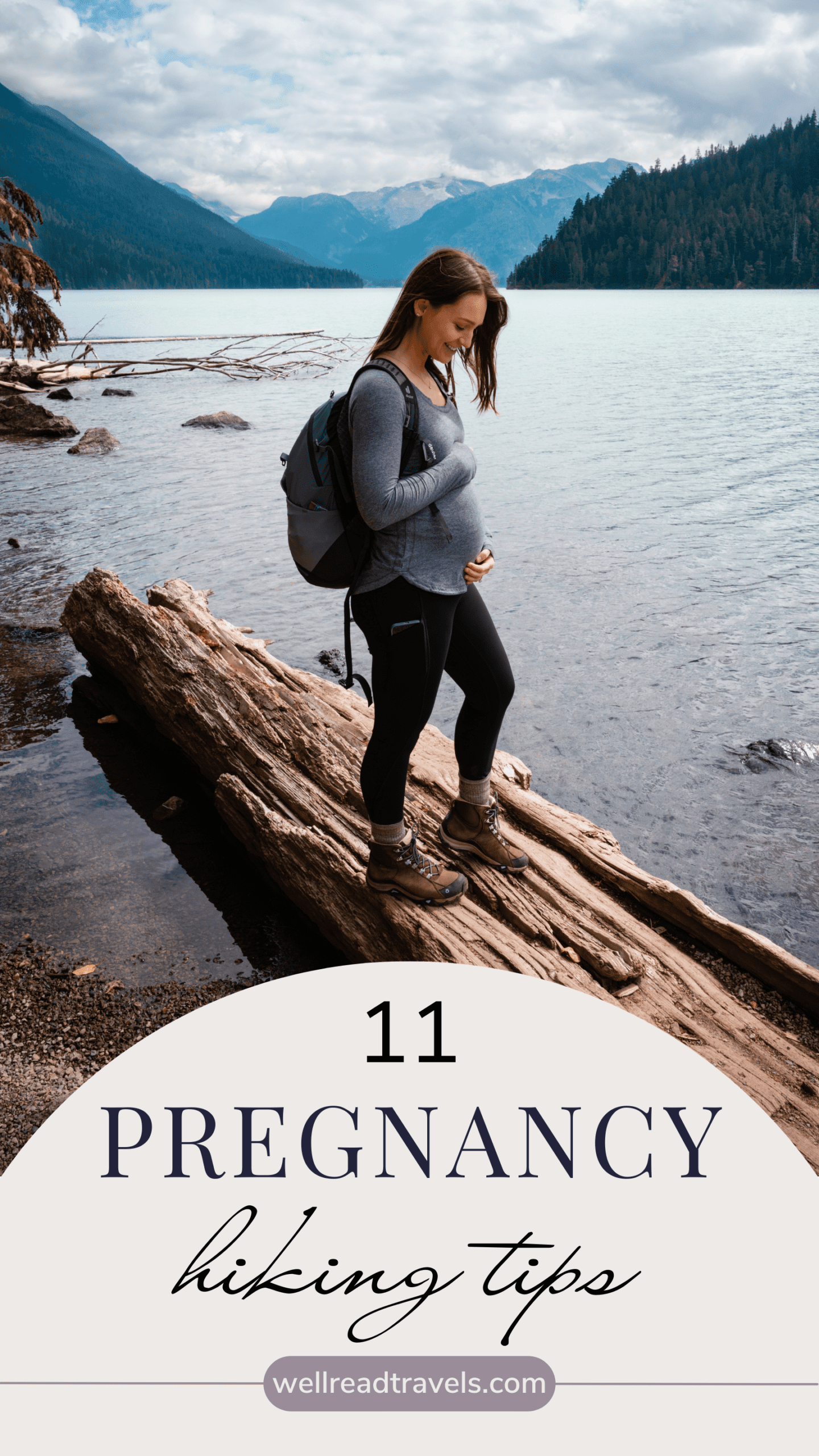 Hiking While Pregnant Pinterest Pin